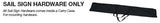 13' Razor Sail Sign Kit Double-Sided with Spike Base